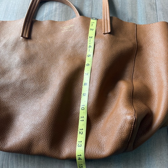 KURT GEIGER LONDON Violet Extra Large Horizontal Leather Tote tan brown - Picture 5 of 10